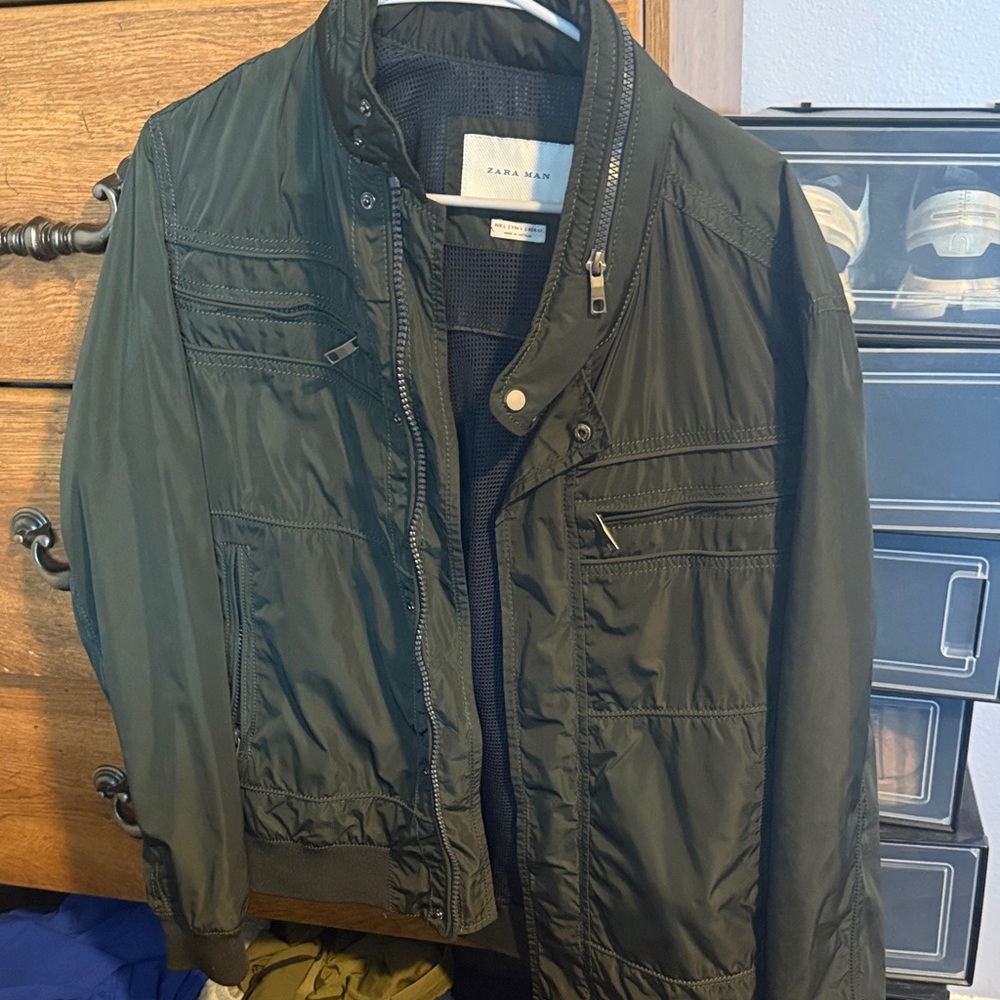 Zara Dark Green Military Jacket